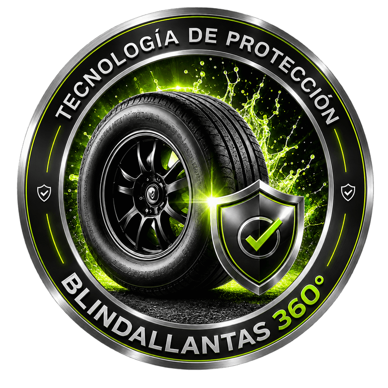 Sello oficial Tecnología de Protección Blindallantas 360°